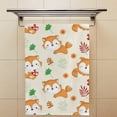 thumbnail image 4 of 2 Pack Premium Hand Towels - Ultra Soft & Highly Absorbent - Cute Foxes Absorbent Washcloths for Bathroom Hotel Kitchen 30x15in, 4 of 6