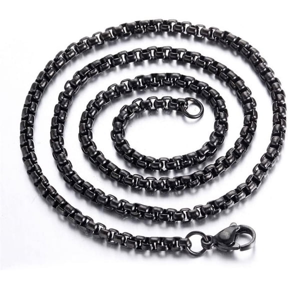 Stainless Steel Silver Chain Necklace Cuban Link Curb Cable Rope Box Rolo Chain Necklace For Men Women Various Styles[Z1081]