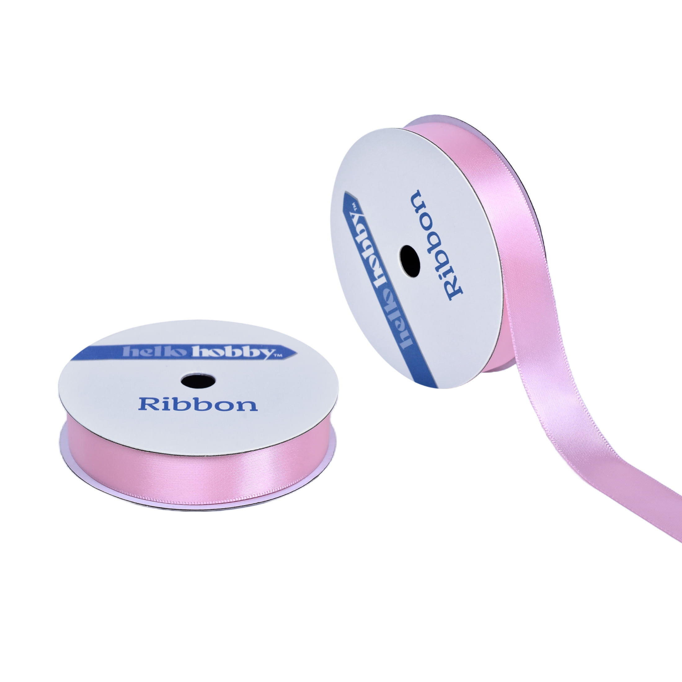 Gwen Studios 5/8 Inch Pink Satin Ribbon, 6 Yards for Crafting and Decor