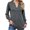 Gray, variant on Scyoekwg Long Sleeve Tops for Women V-Neck Ruffled Sleeve Tunic Shirts Lightweight Solid Color Dressy Casual Blouse Tops for Women Trendy Loose Blouses (Green,L)