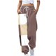 thumbnail image 2 of Puntoco Pantalones Deportivos Con Cordón Y Estampado A Cuadros No Posicionados A La Moda Para Mujer, Color Caqui S, 2 of 5