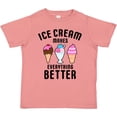thumbnail image 3 of Inktastic Ice Cream Makes Everything Better Boys or Girls Toddler T-Shirt, 3 of 5