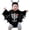 Z9B Black, variant on Halloween Baby Boys Girls Bodysuit Casual Romper Black Bat My 1St Outfit Long Sleeve With Hats Set Unisex Toddler Onesies Outfits Jumpsuit Black 12-18 Months