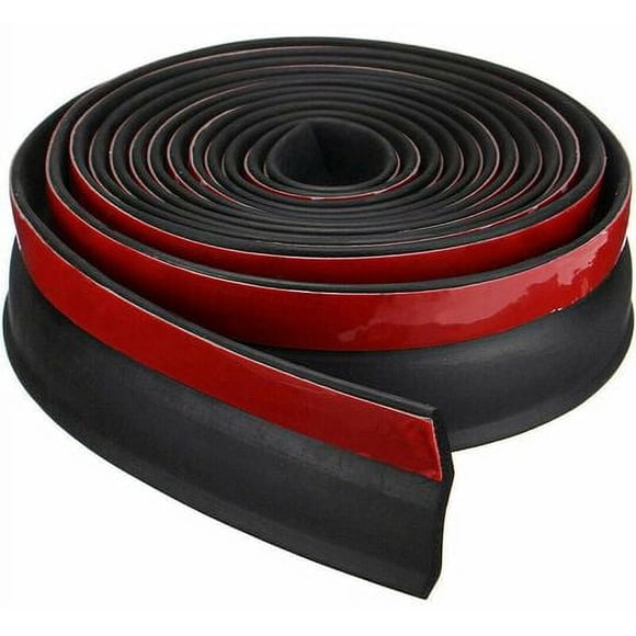 Universal Garage Door Lower Threshold Rubber Seal Strip DIY Weatherstrip Anti-Flood Barrier Replacement for Garage Doors Insulation Length 2.5m