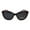 Burgundy Tort Black, variant on Polarized Womens Classic 90s Large Cat Eye Plastic Fashion Sunglasses All Black