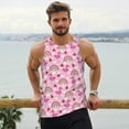 thumbnail image 5 of Rocae Cute Flamingo for Men's Workout Tank Top Men's Running Tank Top Dry Fit Athletic Workout Tank TopsSmall, 5 of 9