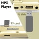 thumbnail image 3 of Radio portátil Pr11 Gold Radio, radio FM AM con batería y red eléctrica, MP3, altavoz, compatible con tarjeta TF/USB, linterna, adecuada para supervivencia, baño, viajes y ocio., 3 of 5
