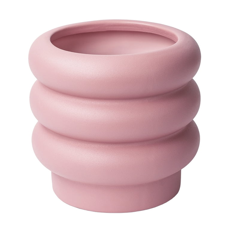 Better Homes & Gardens Pink Ceramic Bubble Planter 6.53 inch