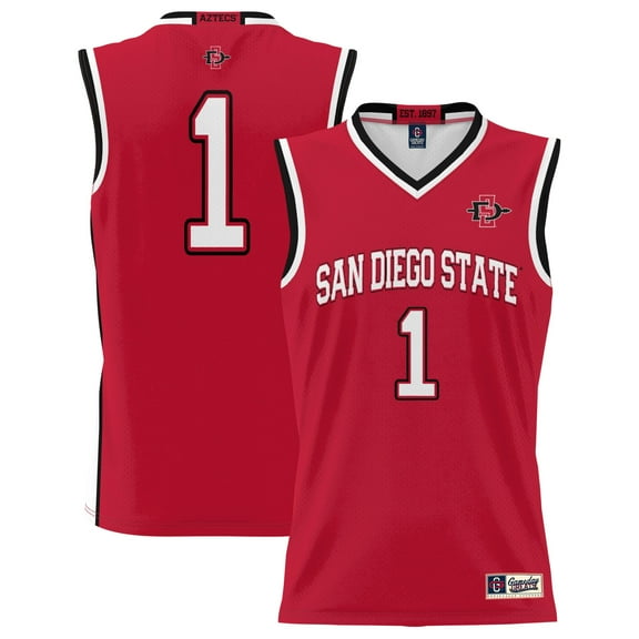 Male GameDay Greats #1 Scarlet San Diego State Aztecs Lightweight Basketball Jersey