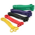 thumbnail image 4 of 5pcs Pull Up Assist Bands Set Resistance Loop Bands Powerlifting Workout Exercise Stretch Bands with Carry Bag, 4 of 7