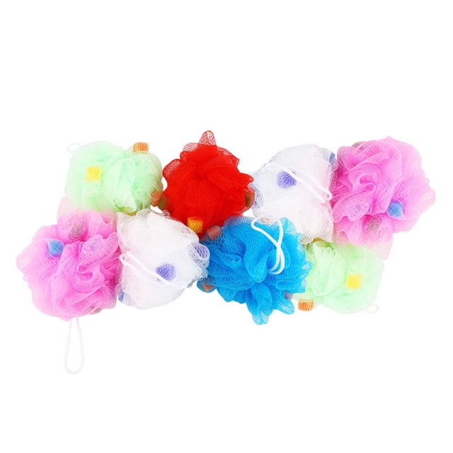 FONDOTIN 8Pcs Shower Balls for Rich Bubbles Assorted Color Bathing
