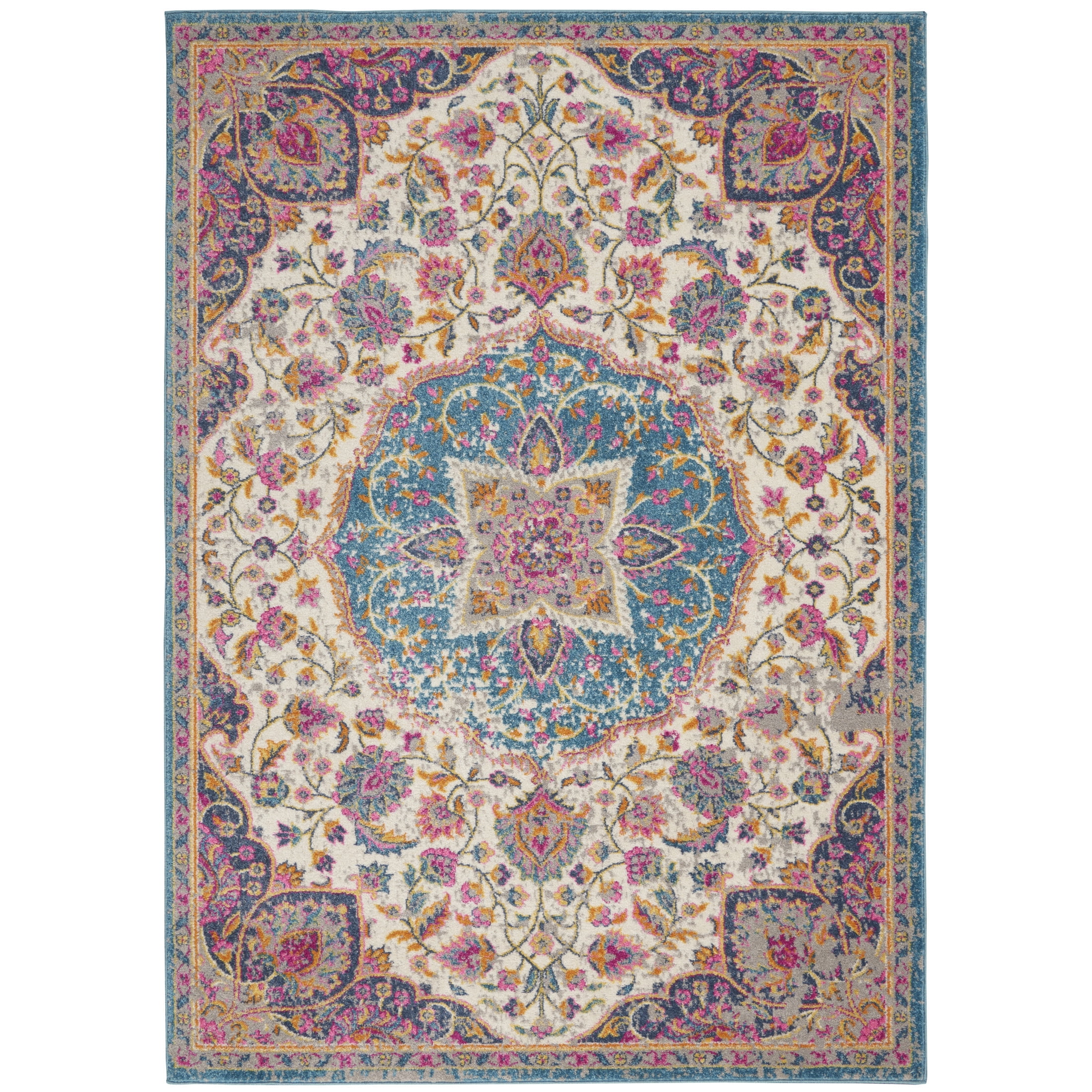Nourison Passion Persian Ivory/Multi 8' x 10' Area Rug, (8x10)