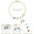 thumbnail image 5 of Girl's First Communion Gift, Angel Wings Heart Letter Pearl Bracelet, 5 of 6
