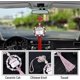 thumbnail image 3 of Bonito colgante de cerámica para coche, accesorio de decoración de interiores con forma de gato de la suerte, adornos bonitos para coche, adornos para coche, accesorios para espejo retroviso, 3 of 5