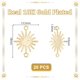 thumbnail image 4 of 20Pcs Brass Connector Charms Sun Links Real 18K Gold Plated 13.5x18x0.6mm Hole: 1.4mm, 4 of 5