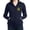 Navy, variant on CafePress - Ukraine Coat Of Arms Sweatshirt - Women's Zip Hoodie