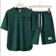thumbnail image 2 of Conjuntos de chándal, camisetas gráficas, pantalones cortos, trajes para hombre, sudaderas, conjuntos estampados para hombre, nailon, marcas originales, conjunto coreano de dos piezas, 2 of 4