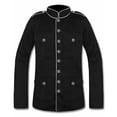 thumbnail image 3 of QHFBli Gothic Steampunk Army Officer Style Pea Coat Jacket, 3 of 7
