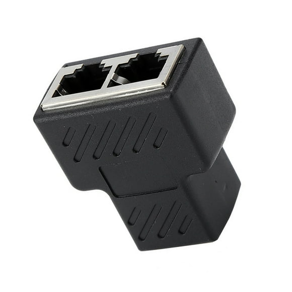 pitrice Séparateur 1 à 2 Voies Outil de Connexion Rapide Professionnel pour Bureau à Domicile Petit Adaptateur Ethernet Raccord d'Ordinateur