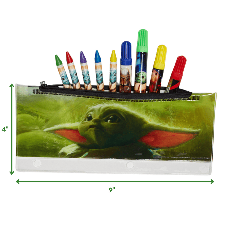 Star Wars Mandalorian Baby Yoda Ultimate Art Set for Kids with Stickers for  Painting + Coloring