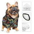thumbnail image 3 of Haiem Watercolor Romantic Paisley for Winter Dog Hoodie Sweatshirts with Pockets Warm Dog Clothes for Small Dogs Chihuahua-X-Small, 3 of 7