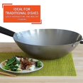 thumbnail image 2 of Imusa 14" Carbon Steel Non-Coated Wok, 2 of 7