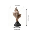 thumbnail image 3 of Byndra Resin Conch Shell Ornaments, Mediterranean Seashell Table Decor Set, Coastal Accent Sculptures for Living Room, Shelf, Desk and Display, Wall Door and Room Decor Accent, 3 of 7