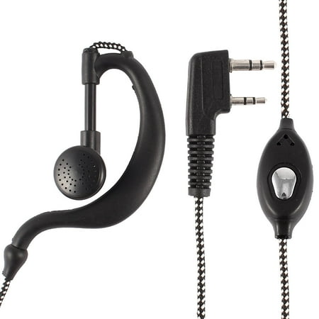Unique Bargains Two Way Radio Walkie Talkie Earphone for Kenwood F7A D72E Motorola A12 HYT TC600