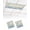 Blue Beige, variant on 2 Pack Fluorescent Light Cover for Ceiling Lights, Blue Hydrangea Magnetic Classroom Light Filters 4x2 Feet, Spring Summer Eucalyptus Wooden Decorative Ceiling Shade Panel for Office