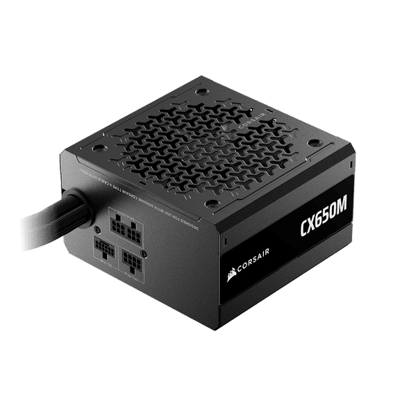 Restored Corsair CX650M CX-M Series 650W Semi-Modular ATX Power Supply - Black () (Refurbished)