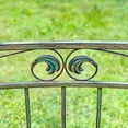 thumbnail image 5 of 13.8ft. Tall Ornate Round Iron Garden Gazebo in Antique Green "Medellín 1972", 5 of 7
