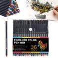 thumbnail image 2 of Color Pens, 0.4mm Fine Point No Bleed Drawing Pens, 36 Color Smooth Writing Journaling Colored Pens, Art Sketching Marker Pens, Multi-Color Fineliner Set for Note Taking Art Stationery Supplies, 2 of 7