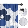thumbnail image 4 of Blackout Kids Curtains,Blue Pioneer Flower Childrens Insulated Curtains Set Of 2,Bedroom Essentials,Toddler Room Decor 52x84in(132x213cm), 4 of 4