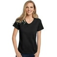 thumbnail image 2 of Hanes Relaxed Fit Women's ComfortSoft® V-neck T-Shirt - 5780, 2 of 2