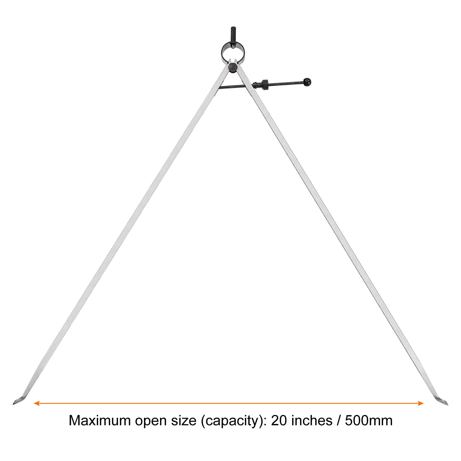 Uxcell Spring Joint Caliper 20 inch / 500mm Steel Adjustable Spring Inside Caliper with Solid Nut