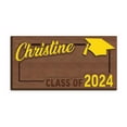thumbnail image 2 of Soporte para dinero de graduación 2024 Inteprter amarillo madera resistente, 2 of 6