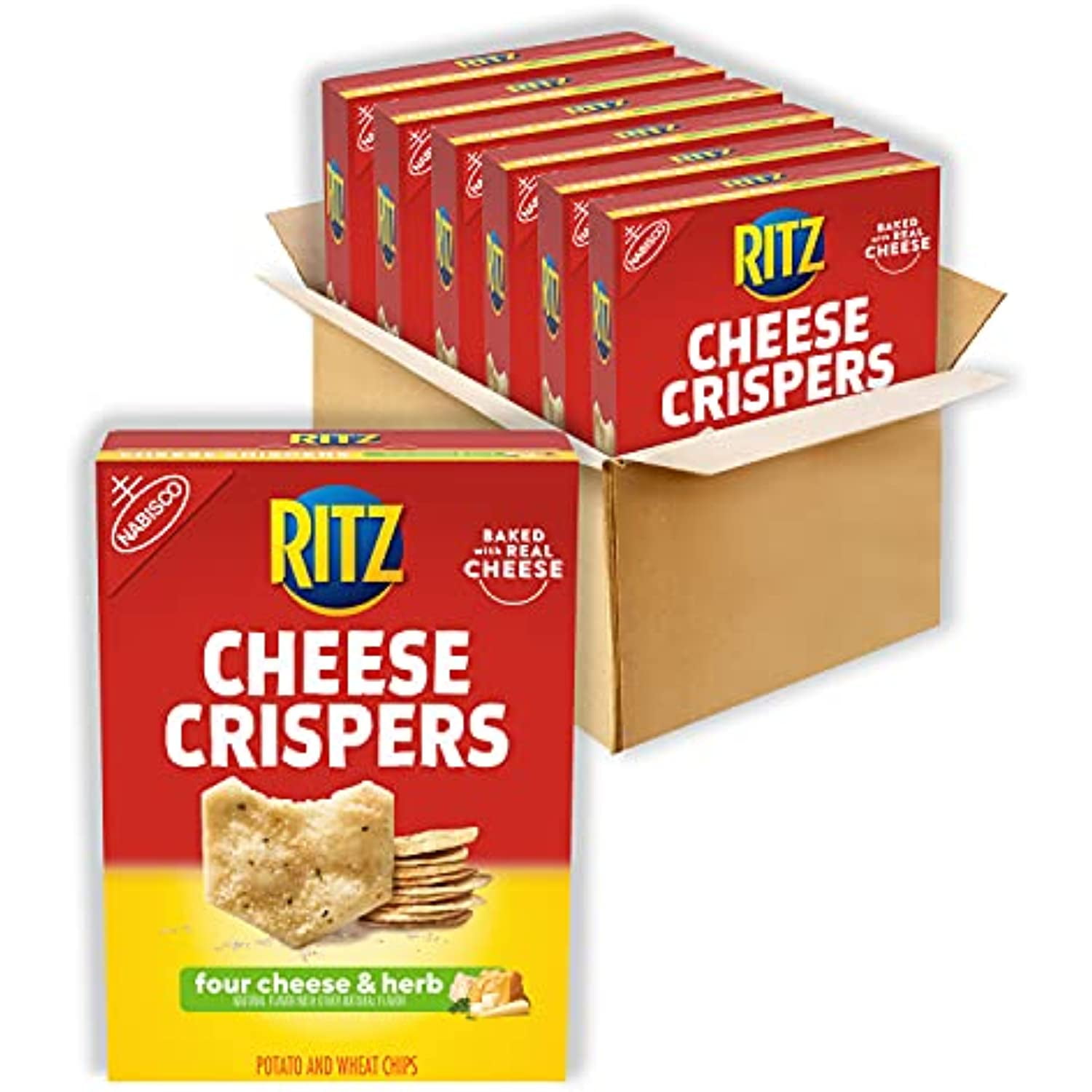 Ritz Cheese Crispers Four Cheese And Herb Chips, 6 7 Oz Boxes