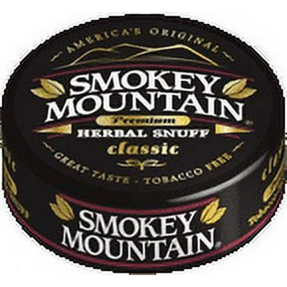 Smokey Mountain Herbal Snuff - Classic - 1-Can - Nicotine-Free and Tobacco-Free