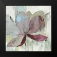 thumbnail image 2 of Jensen, Asia 20x20 Black Modern Framed Museum Art Print Titled - Drippy Floral I, 2 of 5