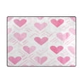 thumbnail image 5 of Yayeee Area Rugs for Living Room 6.7'x4.8' Non Slip Washable Bedroom Floor Carpet, Geometric Love, 5 of 5