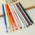 thumbnail image 4 of Lápiz de 12 colores borrable, lápiz de postura positiva, lápiz de color para niños, no es necesario cortar, lápiz de pintura para estudiantes, 4 of 4