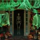 thumbnail image 4 of Telarañas que brillan en la oscuridad, telarañas falsas, telarañas elásticas blancas para Halloween, decoración de terror para interiores y exteriores, Prop, 4 of 4