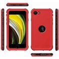 thumbnail image 5 of iPhone SE 2020 Waterproof Case, iPhone SE 2nd Gen Case Waterproof, Allytech IP68 Waterproof Build-in Screen Protector Full Protection Case Cover for Apple iPhone SE 2020, Red, 5 of 7