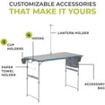 thumbnail image 4 of CORE Equipment 4 Foot FlexRail Outdoor Camp Table, 4 of 10