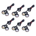 thumbnail image 1 of 12 Pcs 12V 23mm Dual Color Switchback 4014 12 LED DRL Eagle Eye Daytime Light, 1 of 8