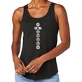 thumbnail image 1 of Women's 7 White Chakras Moisture-Wicking Relaxed Yoga Tank Top, XL Black, 1 of 5