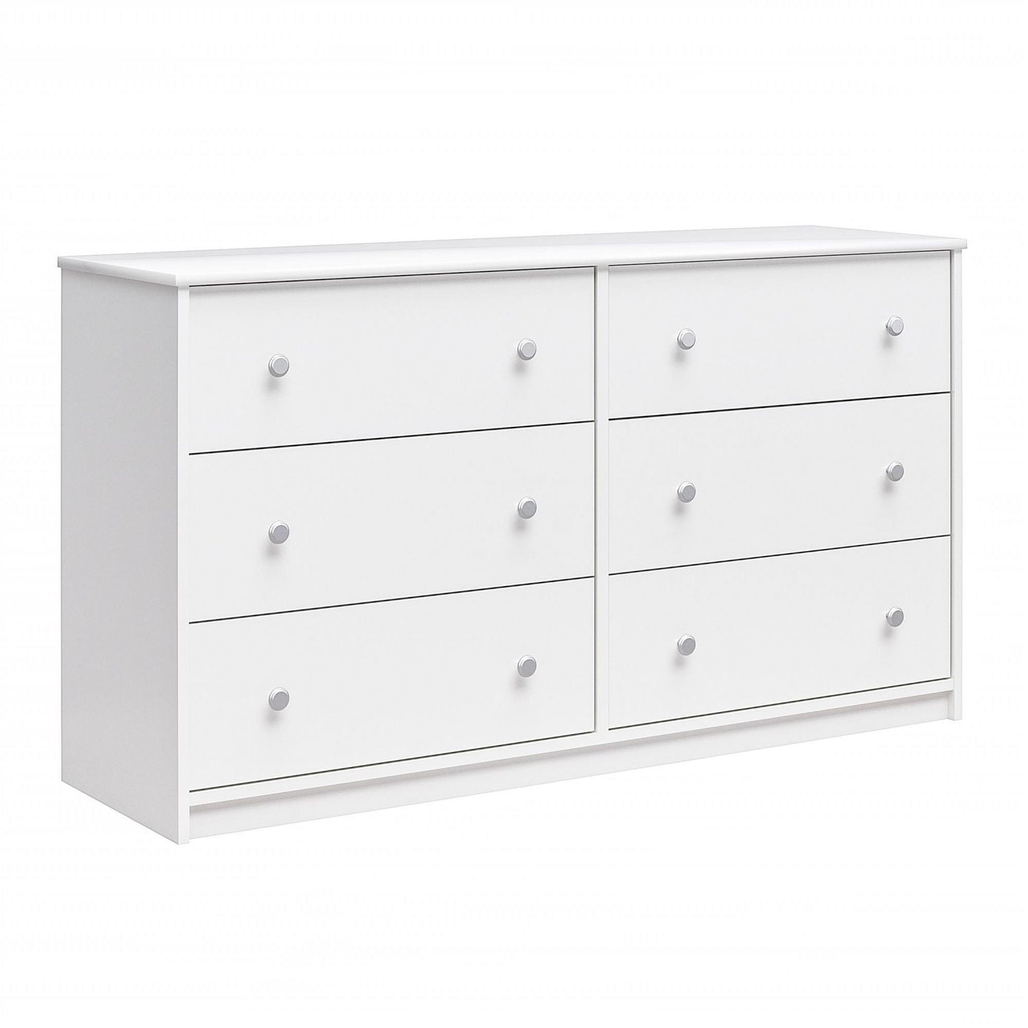 Ameriwood Home Ellwyn 6 Drawer Wide Dresser, White