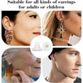 thumbnail image 6 of Monebena 10 Pcs Silicone Earring Backs for Droopy Ears/Heavy Earring,No-Irritate Hypoallergenice Earring Backs Replacements,Rose Gold Soft Clear Locking Earring Backs for Studs(Rose Gold), 6 of 9