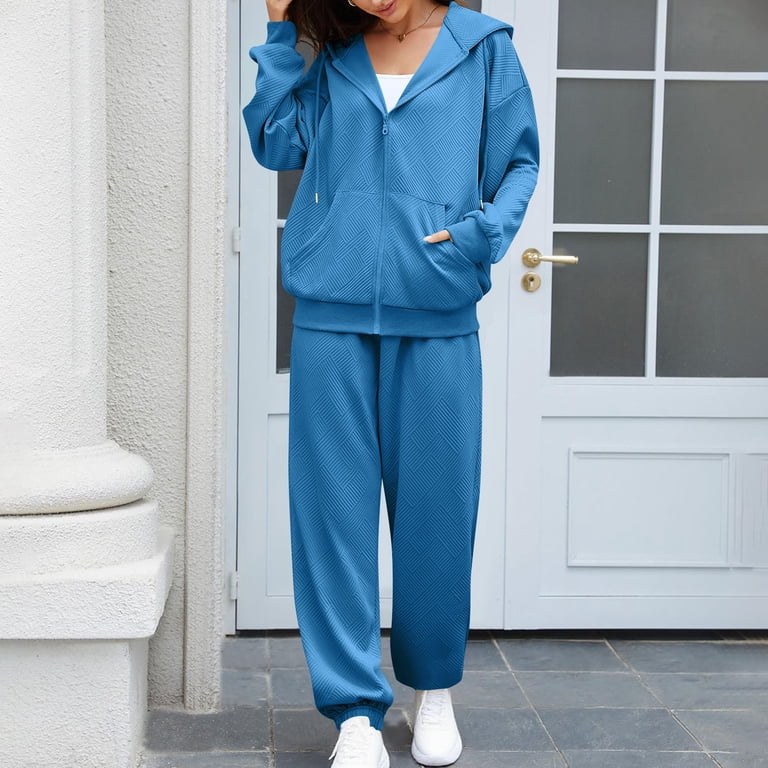 Miluxas Fall Outfits for Women Oversized Zip up Hoodie Sweatshirt