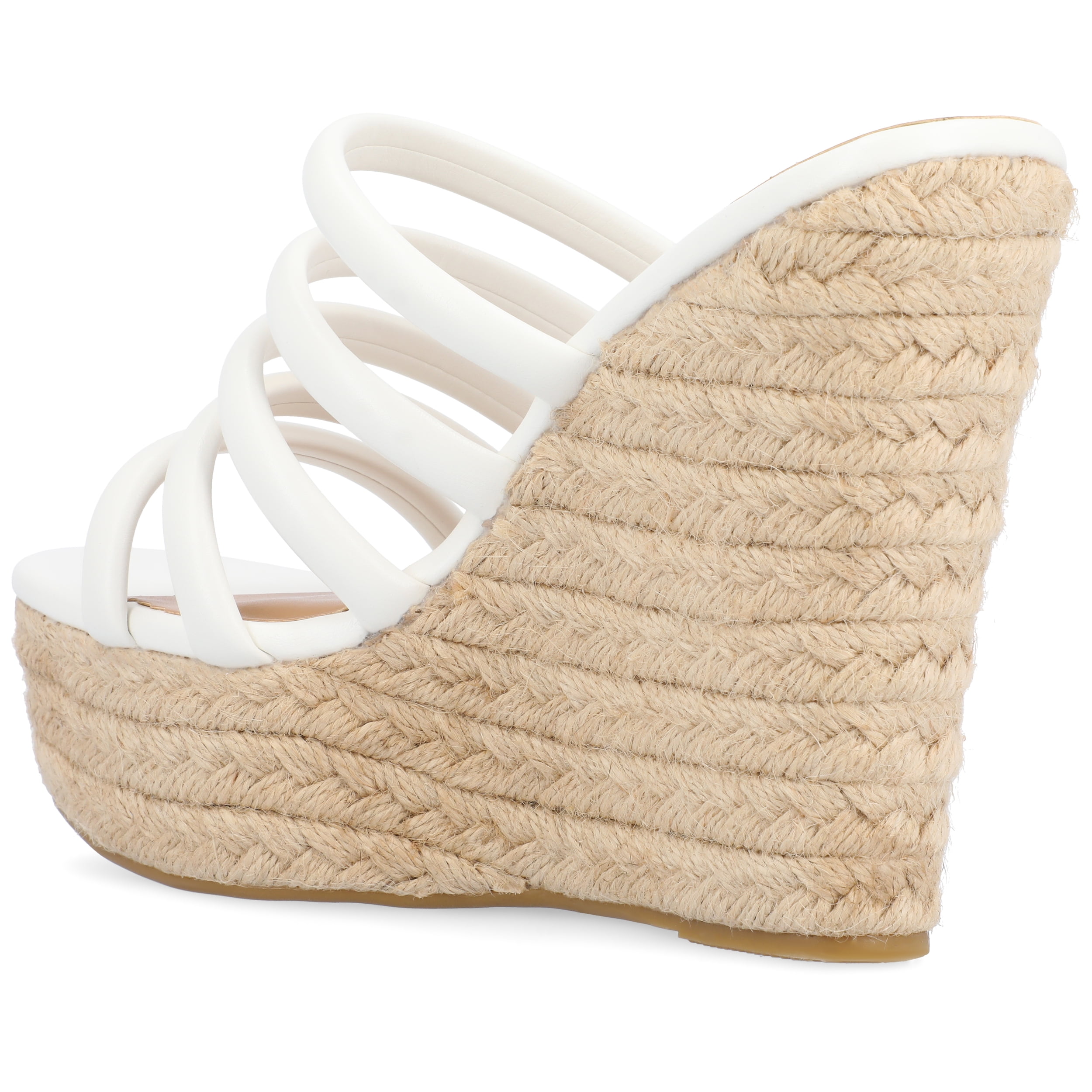 Journee Womens Cynthie Slip On Espadrille Wedge Sandals